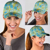 Tuvalu Manuia te Kilisimasi Classic Cap Pacific Patchwork Xmas Vibes LT9 - Polynesian Pride