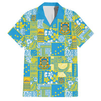 Tuvalu Manuia te Kilisimasi Family Matching Long Sleeve Bodycon Dress and Hawaiian Shirt Pacific Patchwork Xmas Vibes - Polynesian Pride