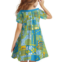 Tuvalu Manuia te Kilisimasi Family Matching Tank Maxi Dress and Hawaiian Shirt Pacific Patchwork Xmas Vibes - Polynesian Pride