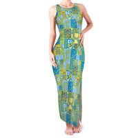 Tuvalu Manuia te Kilisimasi Family Matching Tank Maxi Dress and Hawaiian Shirt Pacific Patchwork Xmas Vibes - Polynesian Pride