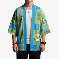 Tuvalu Manuia te Kilisimasi Kimono Pacific Patchwork Xmas Vibes - Polynesian Pride