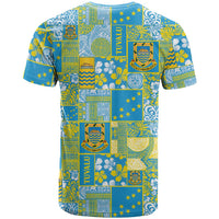 Tuvalu Manuia te Kilisimasi T Shirt Pacific Patchwork Xmas Vibes LT9 - Polynesian Pride