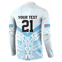 Fiji Football Custom Button Sweatshirt Bula Boys Go Champions