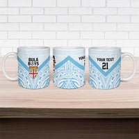 Fiji Football Custom Ceramic Mug Bula Boys Go Champions LT9 - Polynesian Pride