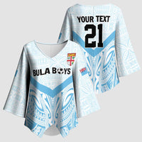 Fiji Football Custom Kimono Sleeve Blouse Bula Boys Go Champions LT9 - Polynesian Pride