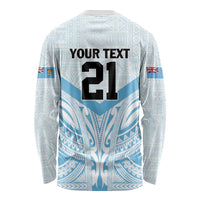 Fiji Football Custom Long Sleeve Shirt Bula Boys Go Champions