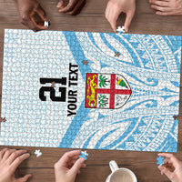 Fiji Football Custom Puzzle Bula Boys Go Champions LT9 - Polynesian Pride