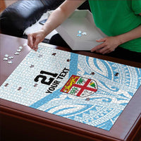 Fiji Football Custom Puzzle Bula Boys Go Champions LT9 - Polynesian Pride