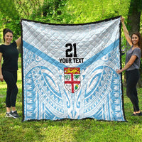 Fiji Football Custom Quilt Bula Boys Go Champions