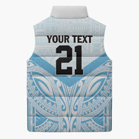 Fiji Football Custom Sleeveless Puffer Jacket Bula Boys Go Champions LT9 - Polynesian Pride