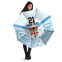 Fiji Football Custom Umbrella Bula Boys Go Champions - Polynesian Pride