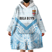 Fiji Football Custom Wearable Blanket Hoodie Bula Boys Go Champions