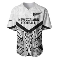New Zealand Football Custom Baseball Jersey All White Fern Go Champions