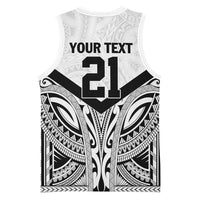 New Zealand Football Custom Basketball Jersey All White Fern Go Champions - Polynesian Pride