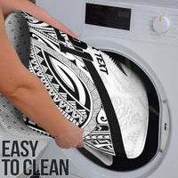 New Zealand Football Custom Bathroom Set All White Fern Go Champions - Polynesian Pride