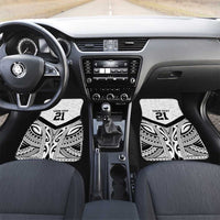 New Zealand Football Custom Car Mats All White Fern Go Champions