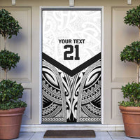 New Zealand Football Custom Door Cover All White Fern Go Champions - Polynesian Pride