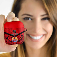Tahiti Football Custom AirPods Case Toa Aito Go Champions LT9 Red - Polynesian Pride