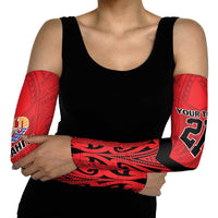 Tahiti Football Custom Arm Sleeves Toa Aito Go Champions - Polynesian Pride