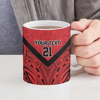Tahiti Football Custom Ceramic Mug Toa Aito Go Champions - Polynesian Pride