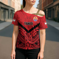 Tahiti Football Custom Cross Shoulder Shirt Toa Aito Go Champions - Polynesian Pride