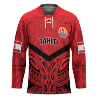 Tahiti Football Custom Hockey Jersey Toa Aito Go Champions LT9 Unisex Red - Polynesian Pride