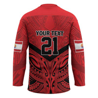 Tahiti Football Custom Hockey Jersey Toa Aito Go Champions LT9 - Polynesian Pride