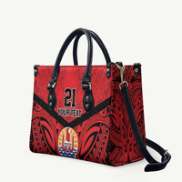 Tahiti Football Custom Leather Bag Toa Aito Go Champions - Polynesian Pride