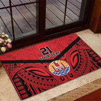 Tahiti Football Custom Rubber Doormat Toa Aito Go Champions