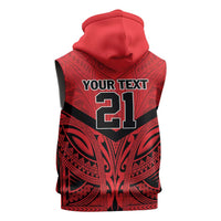 Tahiti Football Custom Sleeveless Hoodie Toa Aito Go Champions - Polynesian Pride
