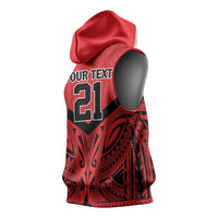 Tahiti Football Custom Sleeveless Hoodie Toa Aito Go Champions - Polynesian Pride