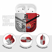 New Caledonia-Tahiti Football Custom AirPods Case Together Go Champions - Polynesian Pride