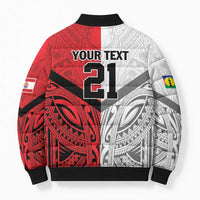 New Caledonia-Tahiti Football Custom Bomber Puffer Jacket Together Go Champions - Polynesian Pride