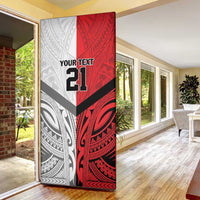 New Caledonia-Tahiti Football Custom Door Cover Together Go Champions - Polynesian Pride