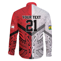 New Caledonia-Tahiti Football Custom Family Matching Off Shoulder Short Dress and Hawaiian Shirt Together Go Champions