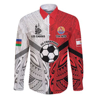 New Caledonia-Tahiti Football Custom Family Matching Short Sleeve Bodycon Dress and Hawaiian Shirt Together Go Champions