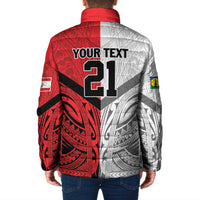 New Caledonia-Tahiti Football Custom Padded Jacket Together Go Champions - Polynesian Pride
