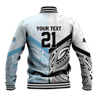 New Zealand-Fiji Football Custom Baseball Jacket Together Go Champions