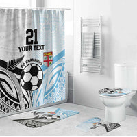 New Zealand-Fiji Football Custom Bathroom Set Together Go Champions - Polynesian Pride