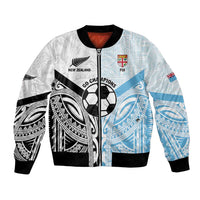 New Zealand-Fiji Football Custom Bomber Jacket Together Go Champions