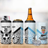 New Zealand-Fiji Football Custom 4 in 1 Can Cooler Tumbler Together Go Champions