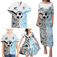 New Zealand-Fiji Football Custom Family Matching Puletasi and Hawaiian Shirt Together Go Champions