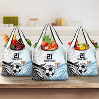 New Zealand-Fiji Football Custom Grocery Bag Together Go Champions