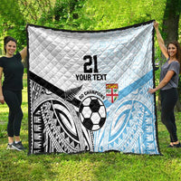 New Zealand-Fiji Football Custom Quilt Together Go Champions