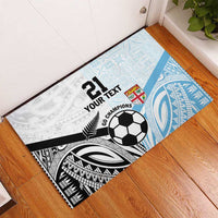 New Zealand-Fiji Football Custom Rubber Doormat Together Go Champions