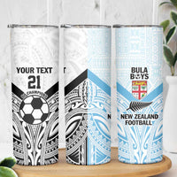 New Zealand-Fiji Football Custom Skinny Tumbler Together Go Champions