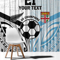 New Zealand-Fiji Football Custom Window Curtain Together Go Champions