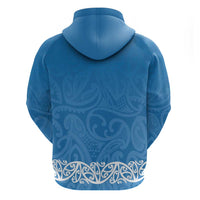 New Zealand Nurses Week Hoodie Maori Kowhaiwhai Blue Tribal LT9 - Polynesian Pride