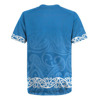 New Zealand Nurses Week Rugby Jersey Maori Kowhaiwhai Blue Tribal LT9 - Polynesian Pride