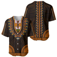 African Dashiki Baseball Jersey With Polynesian Pattern - Gold LT9 - Polynesian Pride